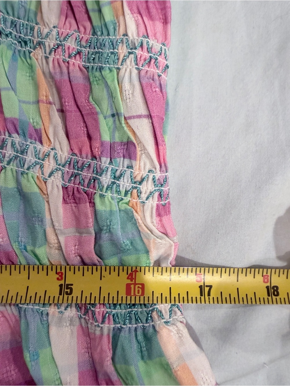 French Connection Bibiana Check Pastel Plaid Mini Dress - Pink & Mint - 12 - Picture 14 of 16